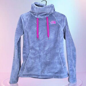 THE NORTH FACE Plush Warm Hoodie Fleece Bellarine Outdoor Gray Size XS